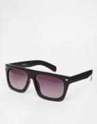 Jeepers Peepers Ray Flat Brow Sunglasses - Black