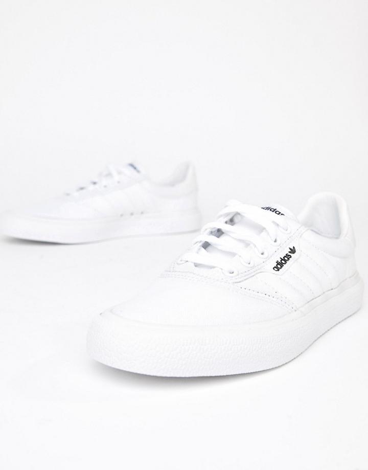 Adidas Skateboarding 3mc Vulc Sneaker In White