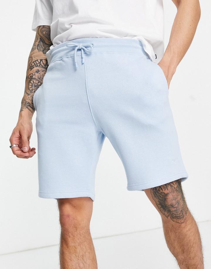 Threadbare Coordinating Jersey Shorts In Blue-blues