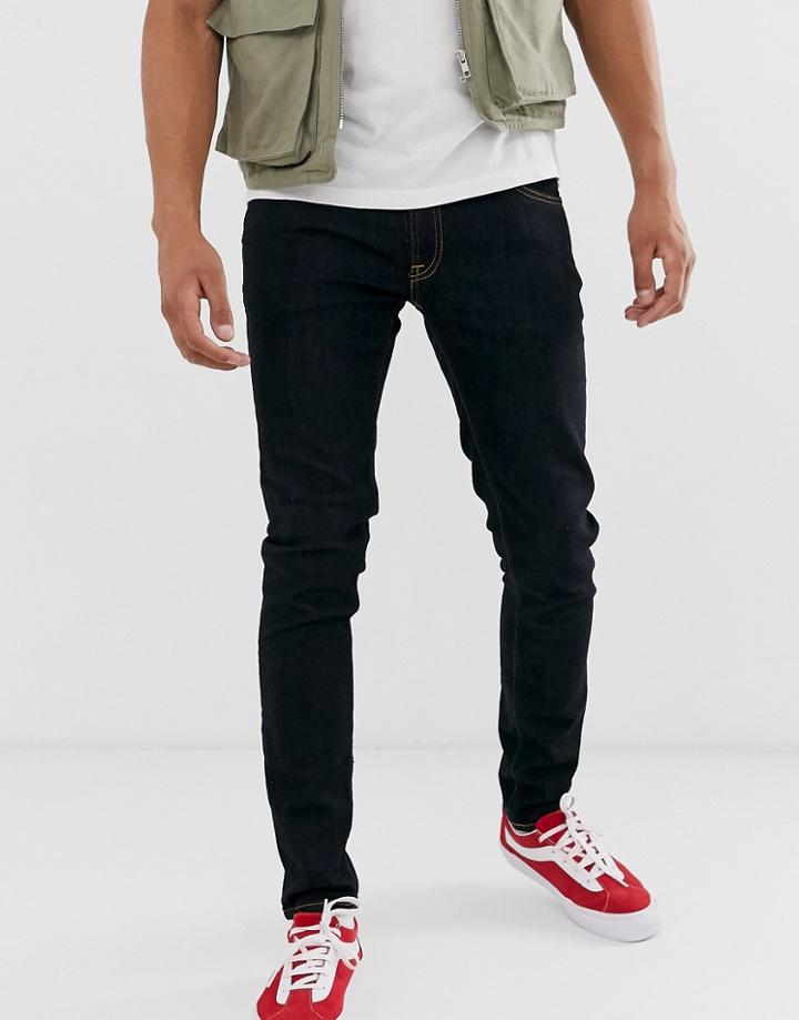 Nudie Jeans Co Skinny Lin Skinny Fit Jeans In Deep Orange-navy