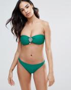 Forever Unique Bandeau Bikini Set - Green