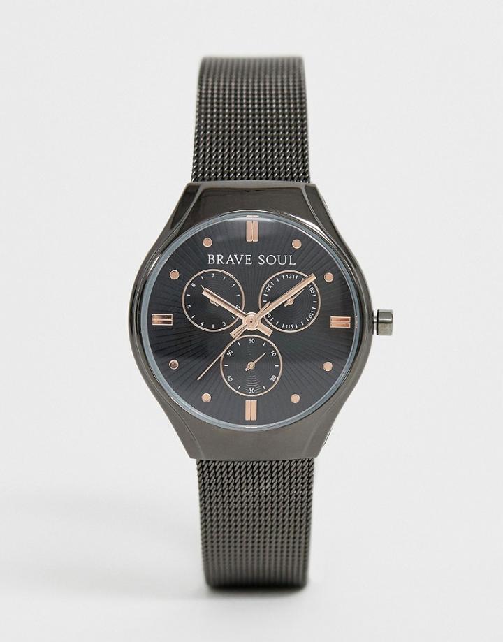 Brave Soul Ladies Chronograph Watch With Black Dial