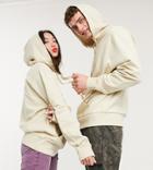 Collusion Unisex Hoodie In Stone-neutral