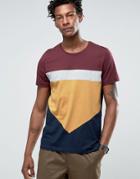 Kiomi T-shirt With Color Block - Red