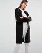 Selected Laua Long Sleeve Knit Cardigan - Black