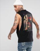 Systvm Angel Sleeveless T-shirt Tank Top Tank - Black