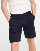 Only & Sons Smart Jersey Shorts In Navy-black