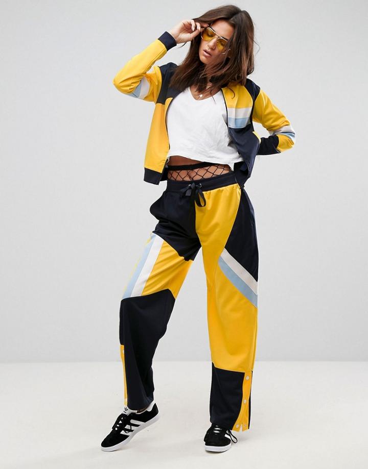 Asos Track Pant With Mix And Match Sports Panels Co-ord - Multi
