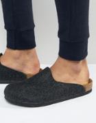 Birkenstocks Amsterdam Felt Slippers - Black