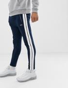 Replay Jogger With Side Stripe In Navy - Navy
