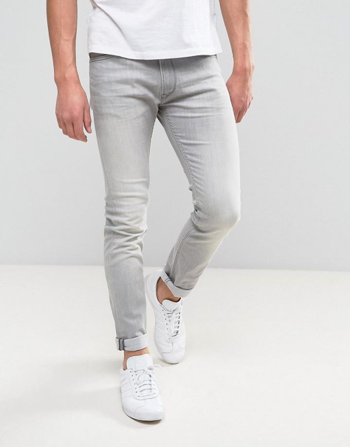 Lee Luke Skinny Jean Rail Grade Wash - Gray