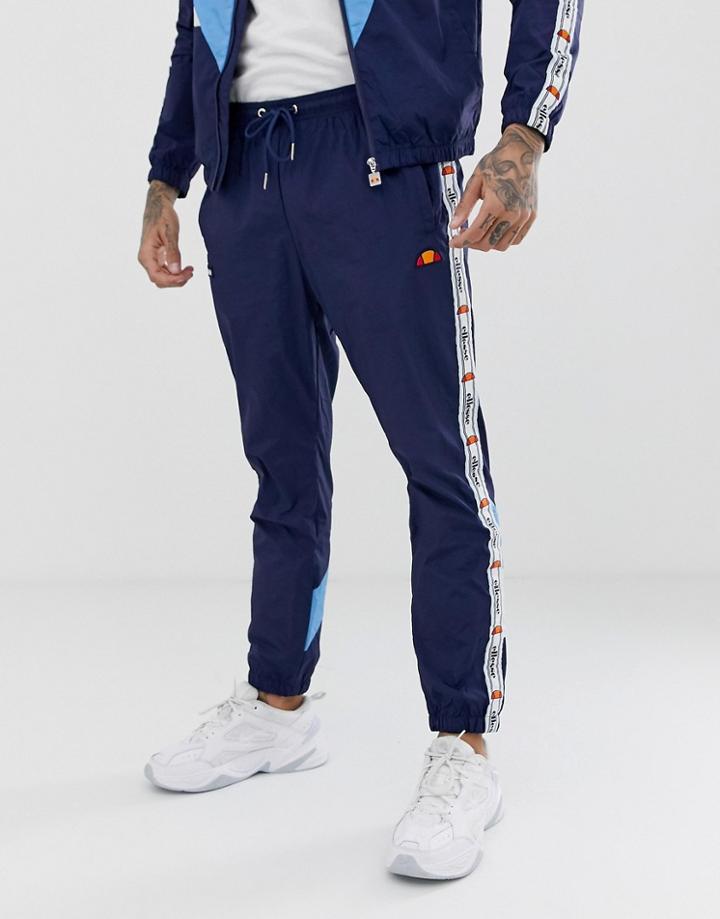 Ellesse Avico Two-piece Track Sweatpants With Taping In Navy - Navy