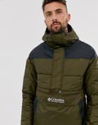 Columbia Lodge Pullover Jacket In Green - Green
