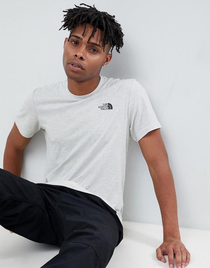 The North Face Simple Dome T-shirt In Oat Gray - Gray