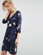 Selected Femme Long Sleeve Print Dress - Multi