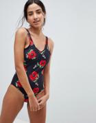 Y.a.s Floral Printed Swimsuit-multi
