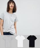 Asos Ultimate T-shirt With Crew Neck 3 Pack - Multi