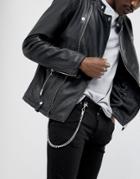 Icon Brand Jean Chain In Burnished Silver - Silver