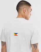 Parlez Klipper T-shirt With Printed Back In Gray
