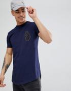 Luke 1977 Back And 5th Logo T-shirt In Navy - Navy