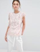 Ted Baker Zania Lace Top - Pink