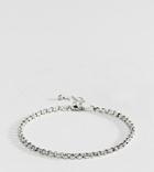 Reclaimed Vintage Inspired Chain Bracelet In Sterling Silver Exclusive To Asos - Silver
