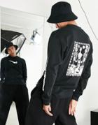Nike Oversized Fit Graphic Long Sleeve T-shirt In Black