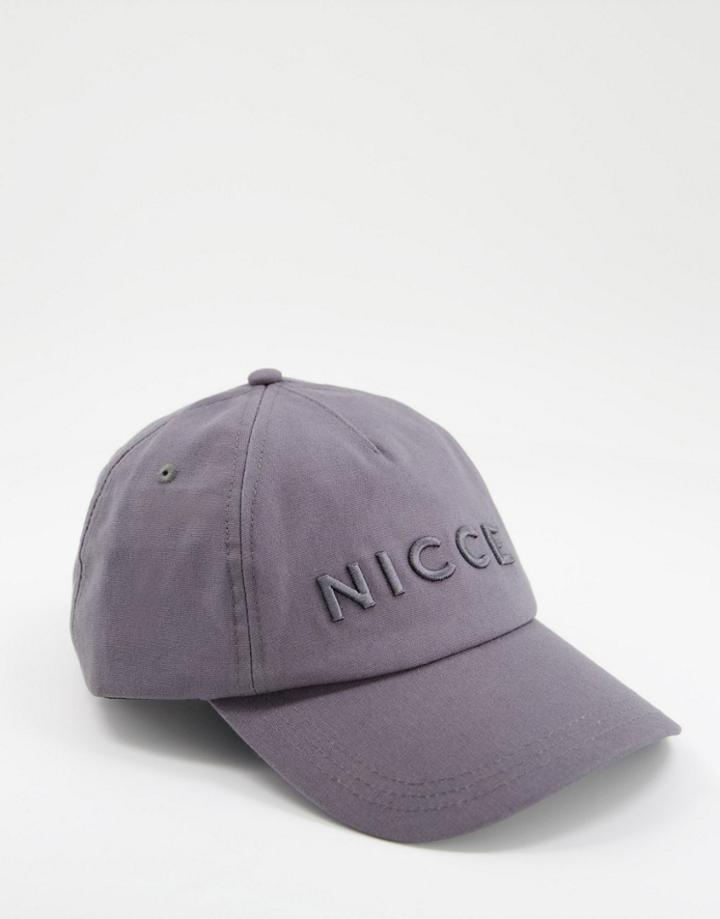 Nicce Mercury Cap In Gray