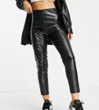 Missguided Petite Faux Leather Legging In Black