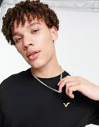Voi Stitched Logo Short Sleeve T-shirt In Black