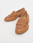 Aldo Leather Loafers - Tan