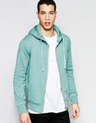 Jack & Jones Zipped Through Hoodie - Green