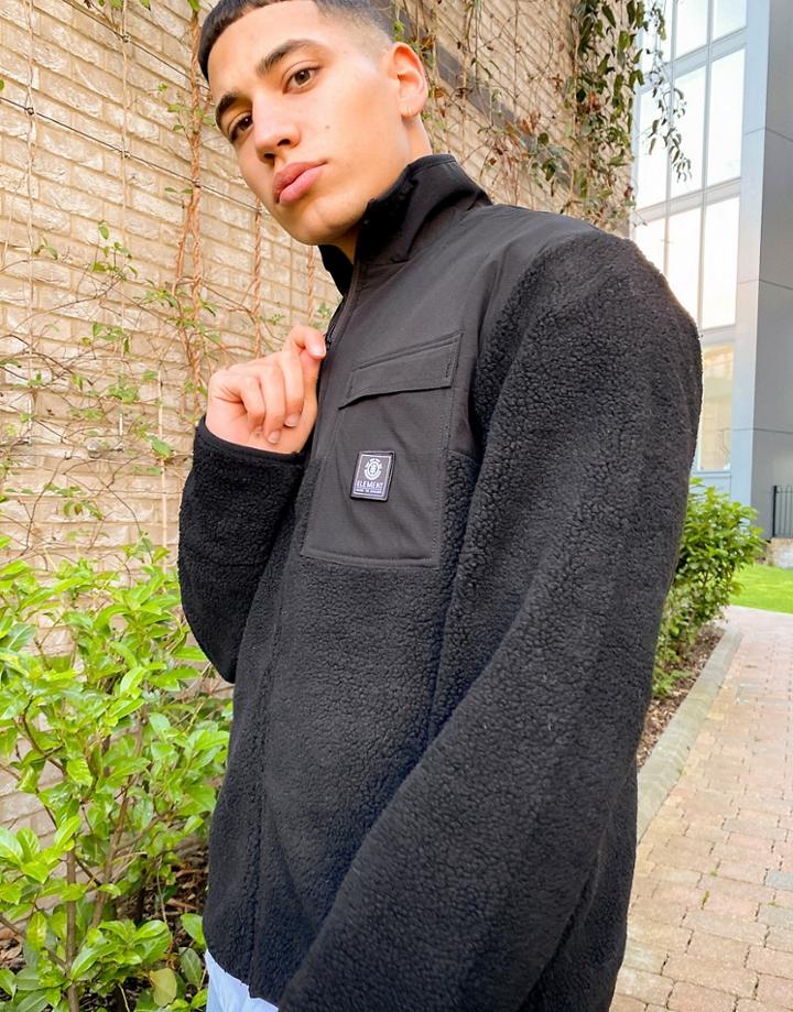 Element Abenaki Full Zip Fleece In Black
