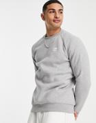 Adidas Originals Essentials Sweatshirt In Gray-grey