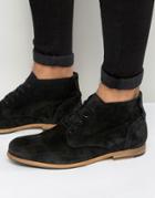 Shoe The Bear Oliver Suede Lace Up Boots - Black