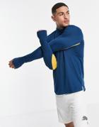 Puma Run Favorite 1/4 Zip Sweatshirt In Blue