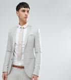 Noak Tall Super Skinny Suit Jacket In Fleck - Gray