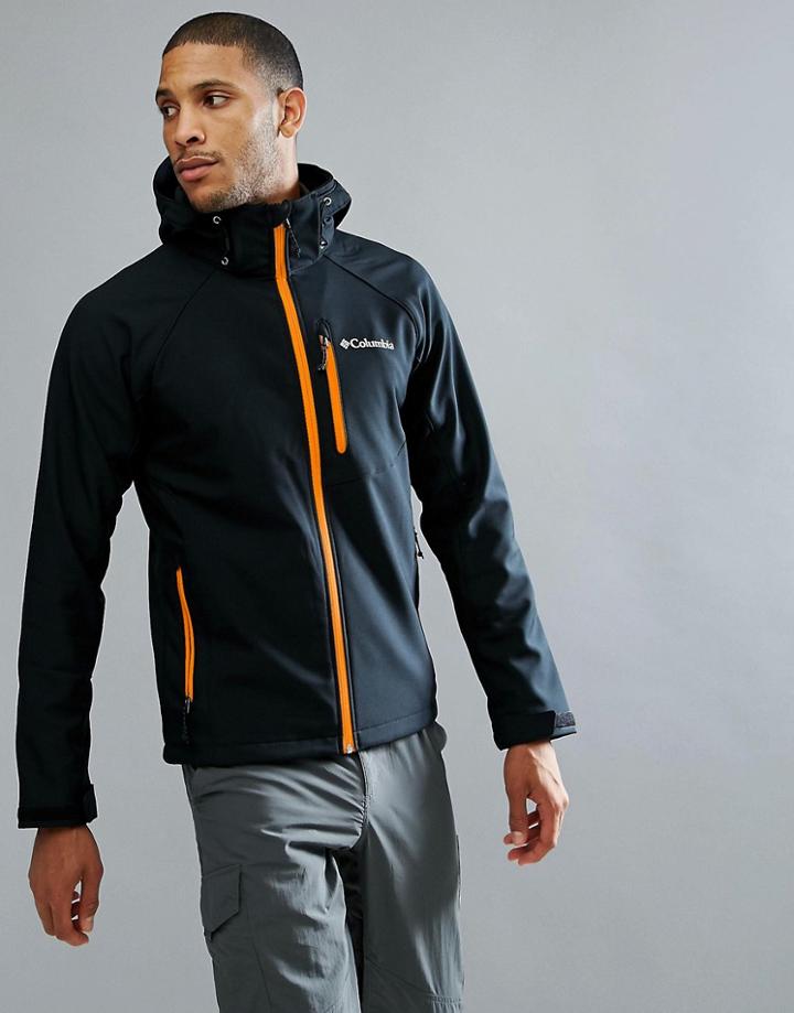 Columbia Cascade Ridge Softshell Jacket In Black - Black