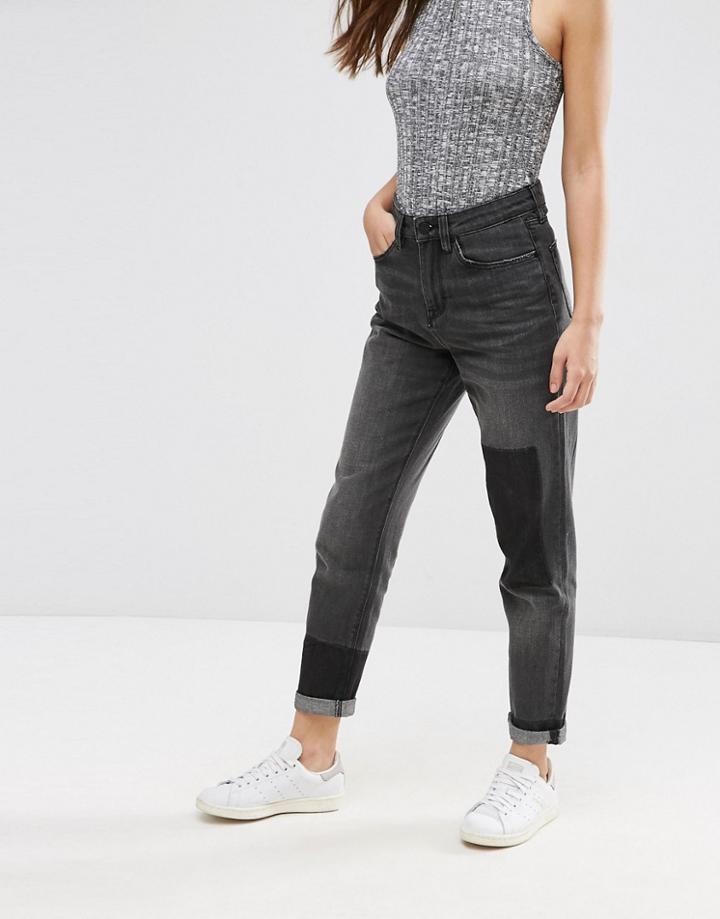 Waven Elsa Mom Jean - Vintage Black Patch