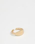 Icon Brand Signet Ring In Gold - Gold