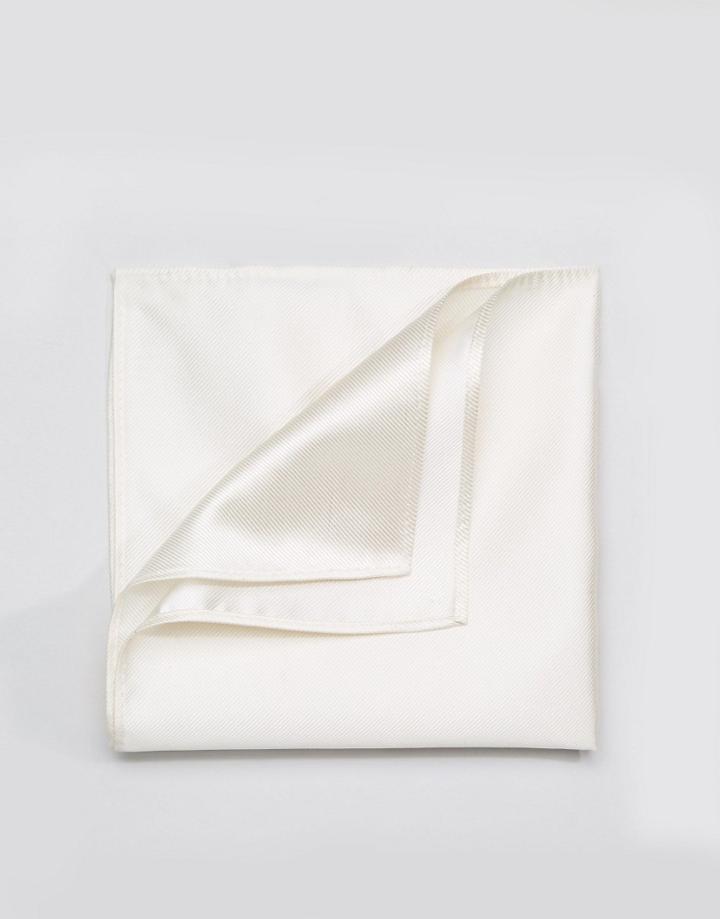 Devils Advocate White Pocket Square - White