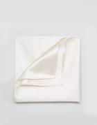 Devils Advocate White Pocket Square - White
