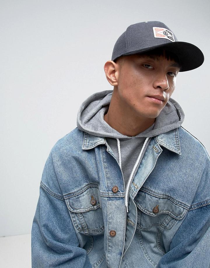 Element Plug Logo Cap In Gray - Gray