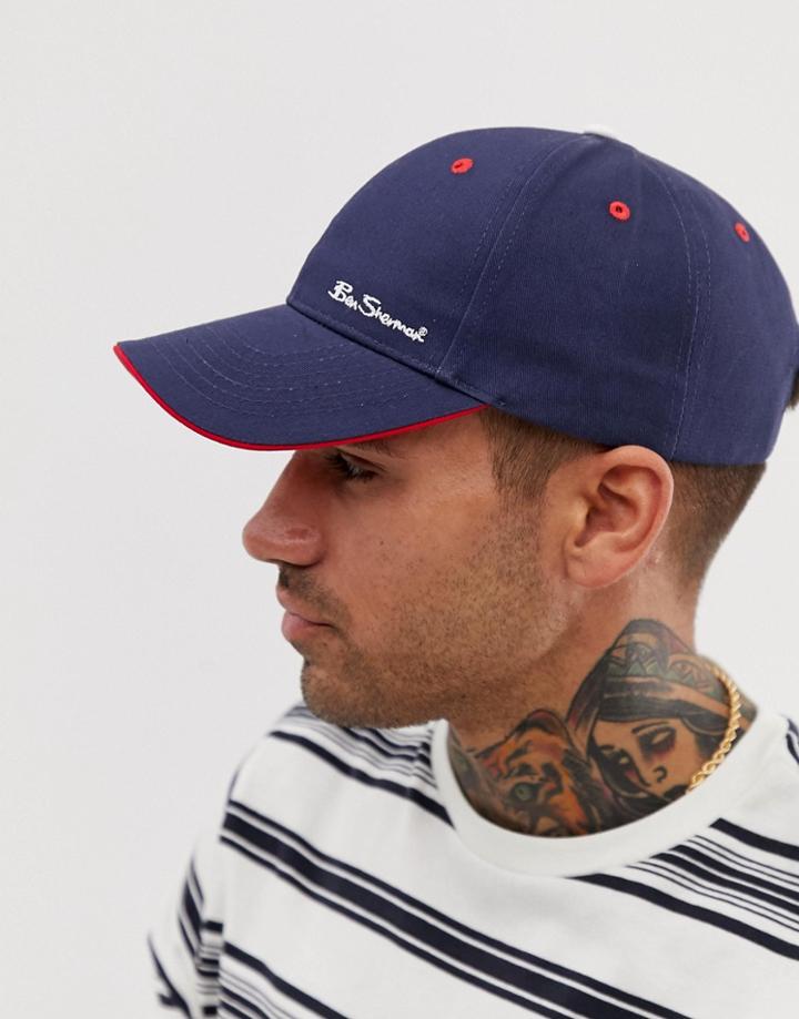 Ben Sherman Baseball Cap In Navy-multi