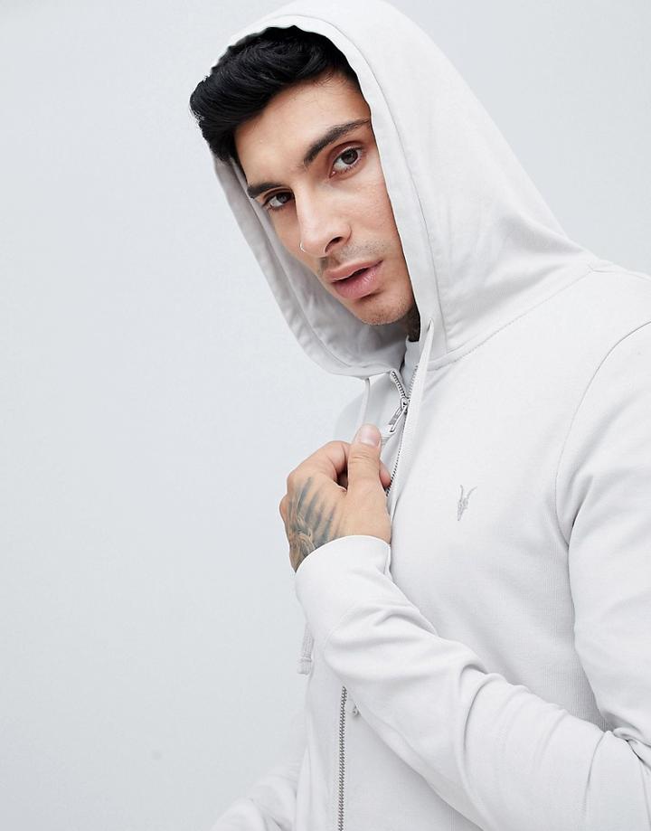 Allsaints Hoodie In Grey - Gray