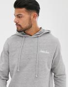 Jack & Jones Originals Small Logo Over Head Hooded Sweat In Gray - Gray