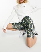 Adidas Originals Tight Shorts In Multi Print