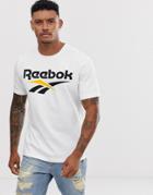 Reebok T-shirt With Vector Logo In White