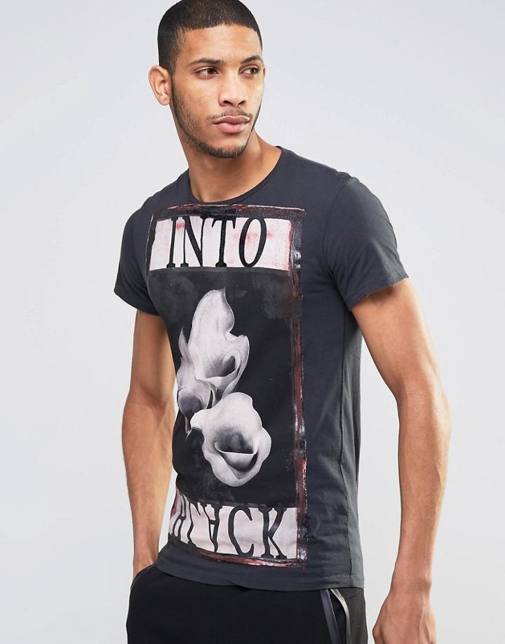 Religion Into Black Crew Neck T-shirt - Black