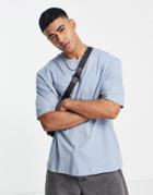 River Island Oversized T-shirt In Light Blue